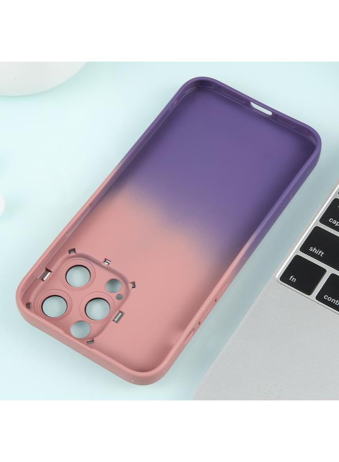 S-TOP Case For iPhone 12 Pro Max Gradient Starry Silicone Phone Case with Lens Film - Image 4