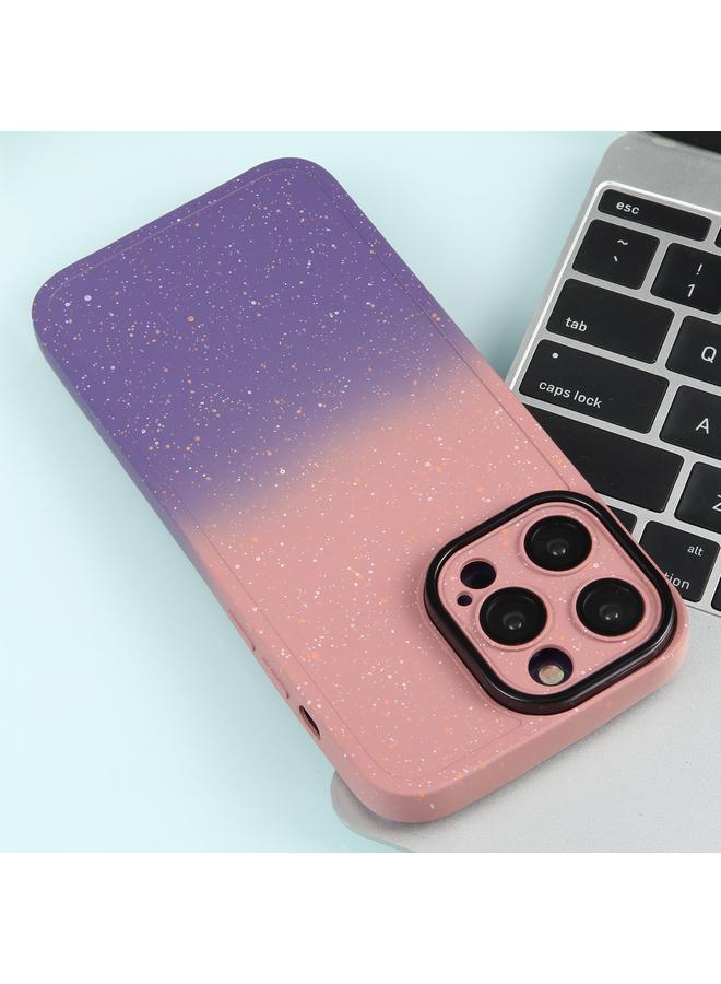 S-TOP Case For iPhone 12 Pro Max Gradient Starry Silicone Phone Case with Lens Film - Image 5