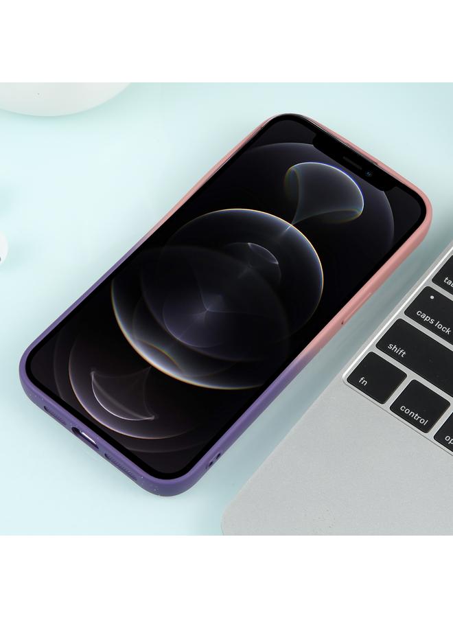 S-TOP Case For iPhone 12 Pro Max Gradient Starry Silicone Phone Case with Lens Film - Image 3