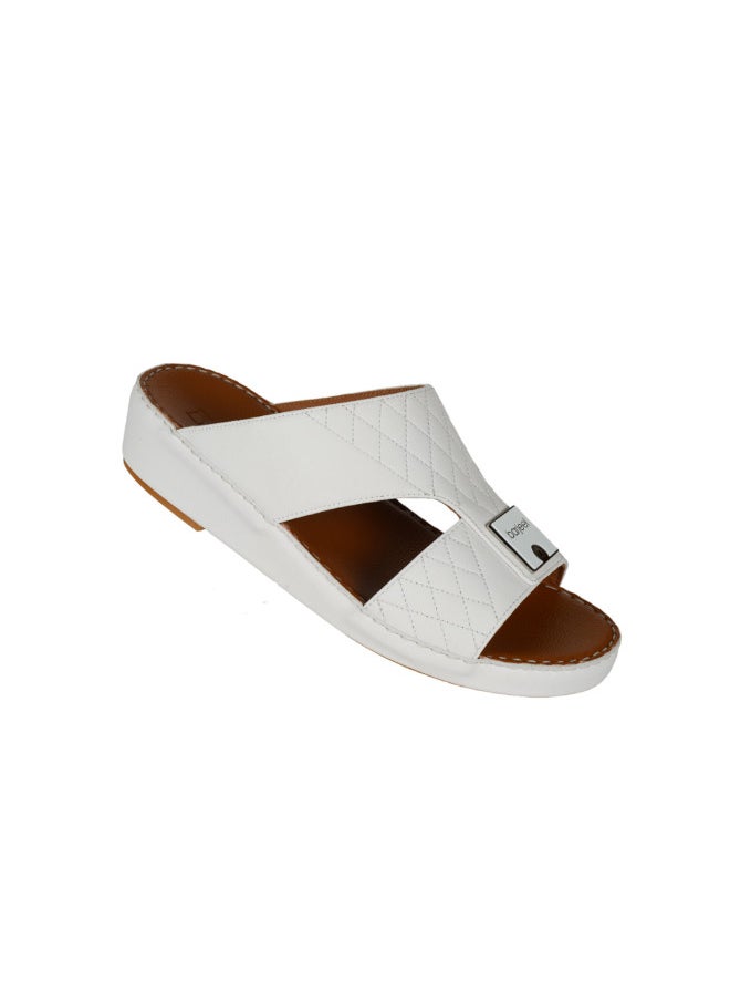 barjeel uno 008-3379 Barjeel Uno Men Arabic Sandals VTS 11 White  - Image 1