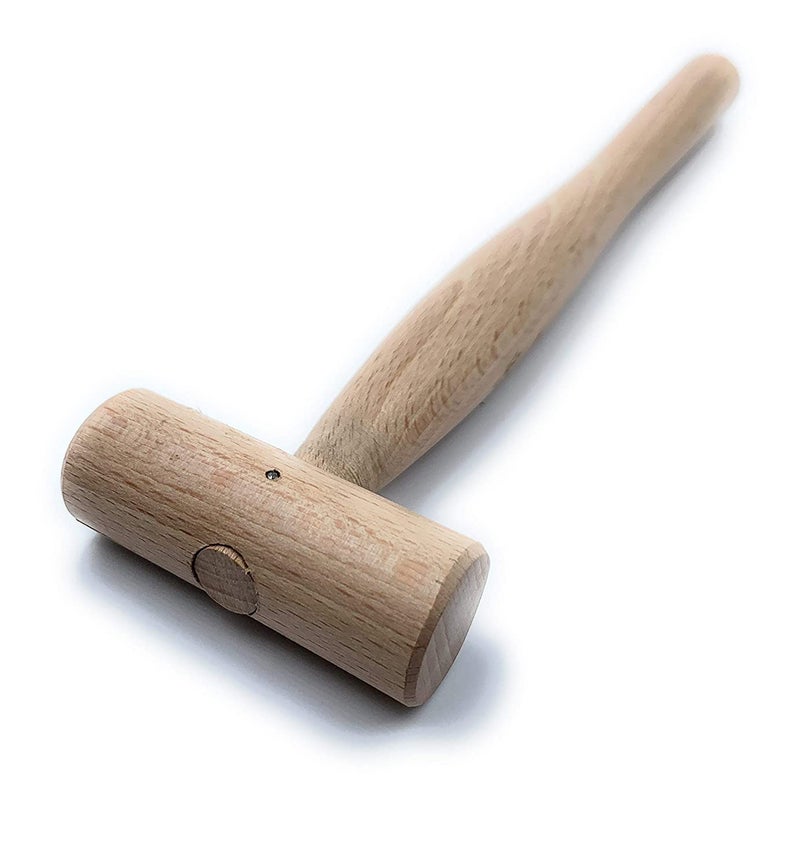 Fozti Wooden Head Mallet Hammer Pack of 2 12 NonMarring for Jewellery Making Watchmaking Beading Carpentry Leather Crafting Metal Workshop Watchmaking GoldsmithSilversmithHobby Craft DIY - Image 4