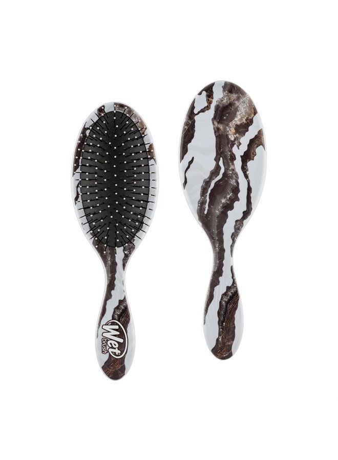Wet Brush Original Detangling Brush, Brown (Techno Stone) - Detangler Brush with Soft & Flexible Bristles - Detangling Brush for Curly Hair - Tangle-Free Brush for Straight, Thick, & Wavy Hair