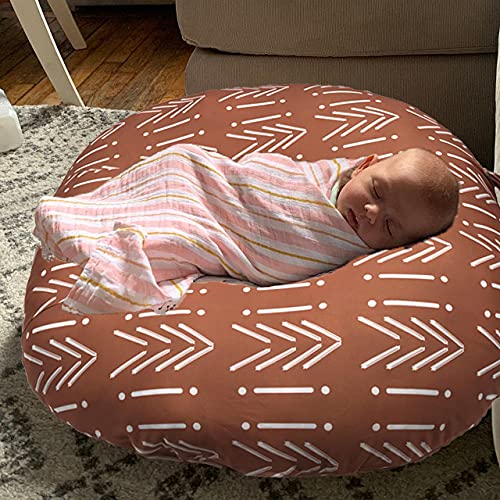 Culclendy Newborn Lounger Cover for Original Baby Pillow (Rust) - Image 5