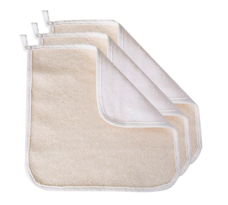 EvriHolder PARADISO Evriholder Soft-Weave Exfoliating Wash Cloths Dual-Textured for Face and Body, Pack of 3 - Image 2