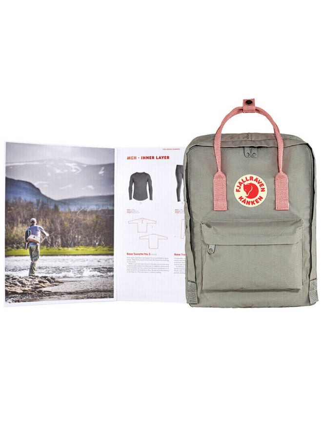 Fjallraven Fjallraven Backpack, Large Capacity For Women And Men, School Bag, 23510-021 Misty Gray/pink, 16l, Kanken - Image 5