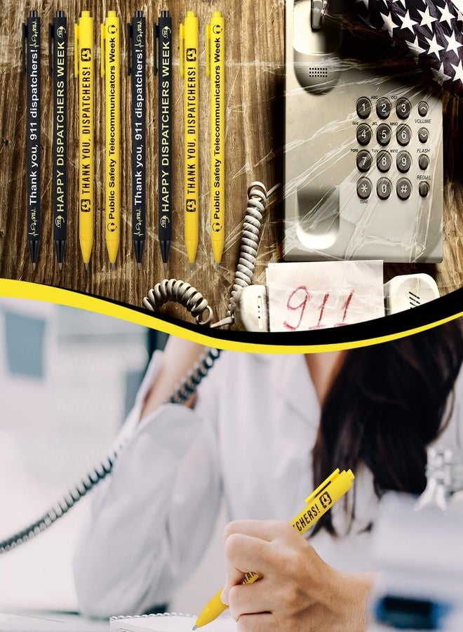 Tenceur مجموعة أقلام حبر جاف من تينسور، 60 قطعة، مخصصة لموظفي مركز الاتصال 911، هدايا مميزة، حبر أسود سريع الجفاف، كتابة سلسة، قابلة لإعادة التعبئة، ملحقات مثالية للمستجيبين الأوائل، مكالمات الاتصالات، هدايا تقدير الزملاء في أسبوع العمل - Image 4