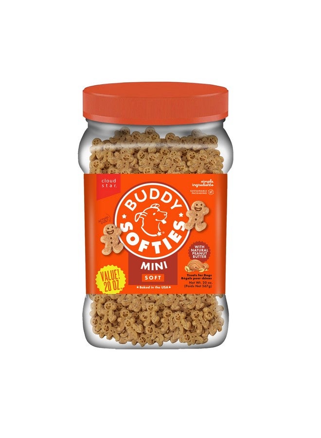 BUDDY BISCUITS Buddy Softies Soft & Chewy Dog Treats, Peanut Butter, 20 oz. Jar - Image 1