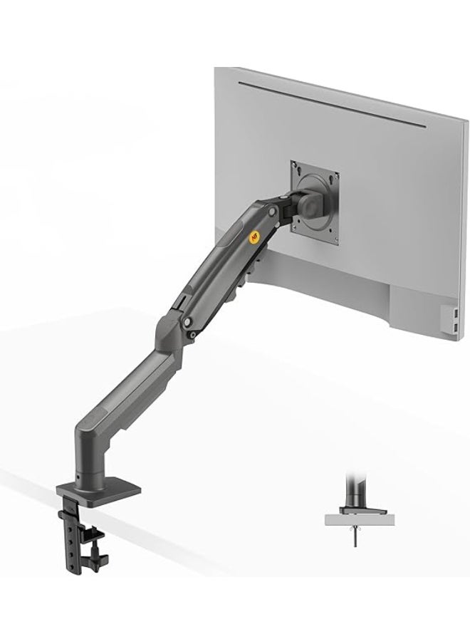 Generic Single Monitor Arm Mount – Fits 17" to 30" Screens – Gas Spring Lift – 2–9kg Load Capacity – VESA 75x75 / 100x100 – Clamp & Grommet Base – Matte Charcoal Finish  - Image 4