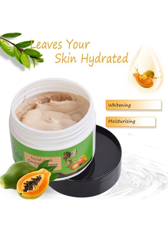 Herbdiva Carica Papaya Facial Pack 500G ; Enriched With Papaya Extract Vitamin A & C ; Stay Beautiful & Glowing - Image 5