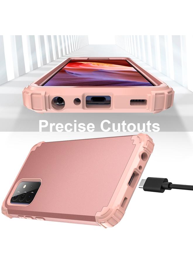 اس-توب جراب لهاتف Samsung Galaxy A72 4G / 5G PC + جراب حماية من الصدمات من السيليكون مكون من ثلاث قطع - Image 5