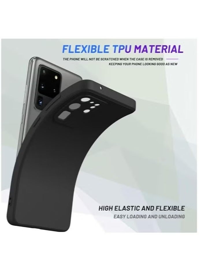 JAJEEK Samsung Galaxy S20 Ultra Case, Slim Fit Black Soft TPU Back Cover, Flexible Silicone Matte Protector, Shockproof and Scratch-Resistant, Perfect Fit for Galaxy S20 Ultra (6.9-Inch) - Image 4