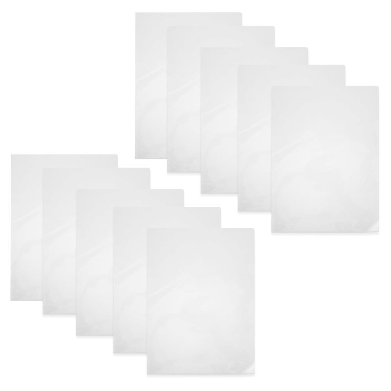 10pcs A4 Plastic L Type File Folders Document Protectors for School Office Filing - Image 2