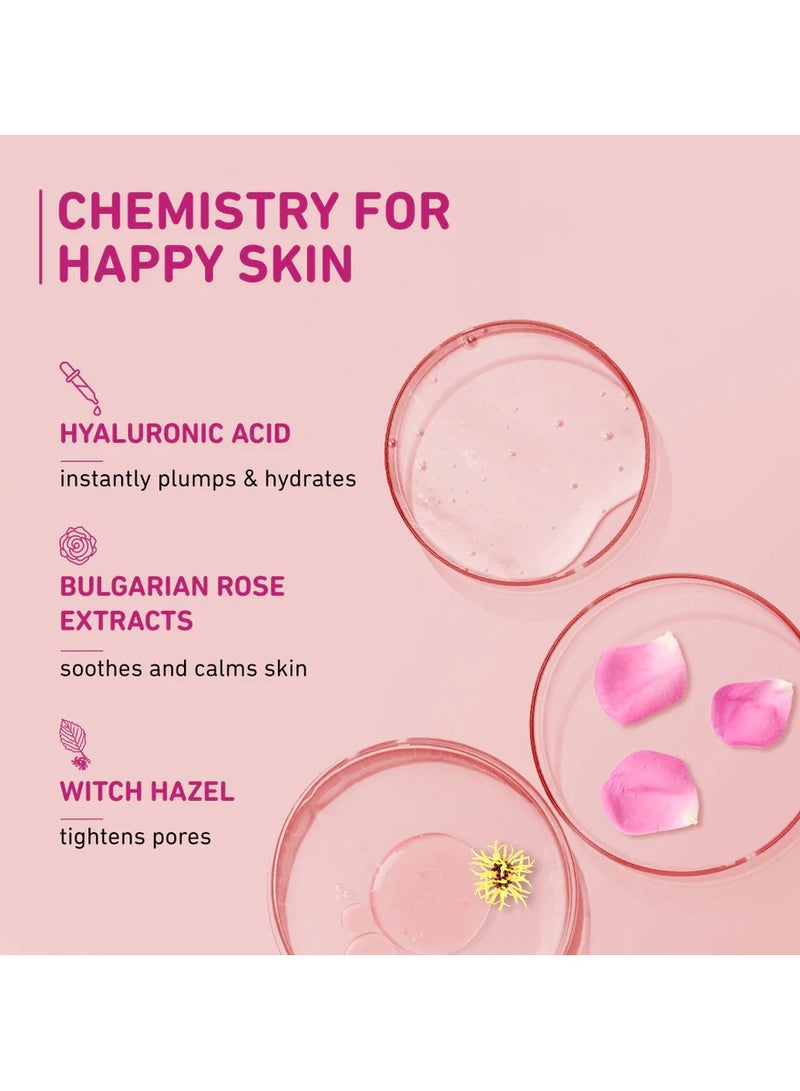 Plum Bulgarian Valley Rose Water Toner with Hyaluronic Acid & Rose Extracts|100% Natural Rose Fragrance|Soothing and Pore Tightening|Balances Ph Levels | for All Skin Types (150 Ml)
