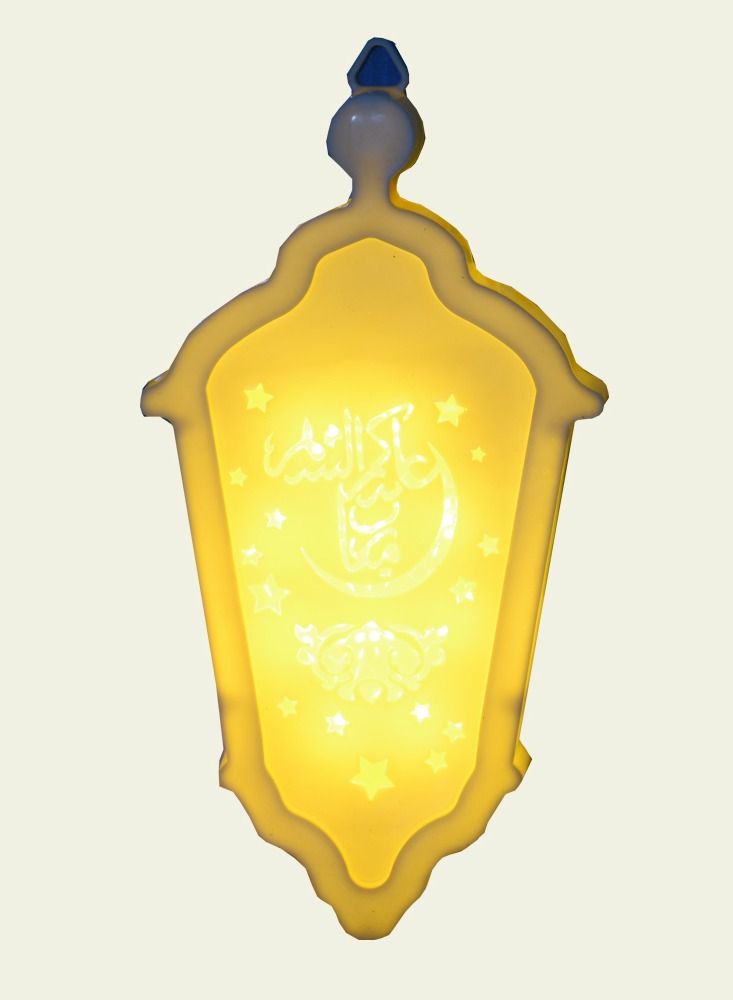 فانوس أضاءة رمضان  أبيض 22 سم - Image 4