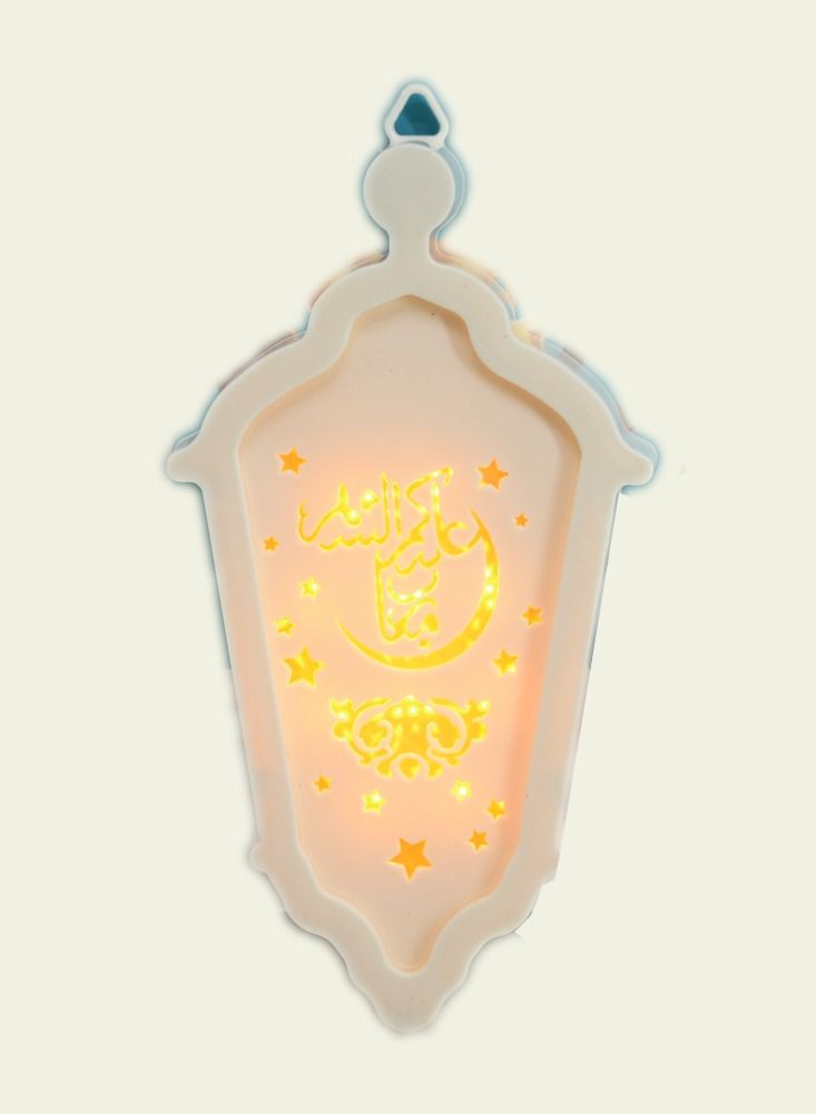 فانوس أضاءة رمضان  أبيض 22 سم - Image 1
