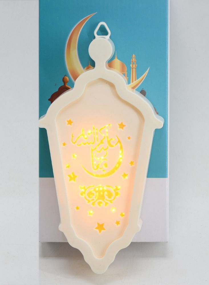 فانوس أضاءة رمضان  أبيض 22 سم - Image 3