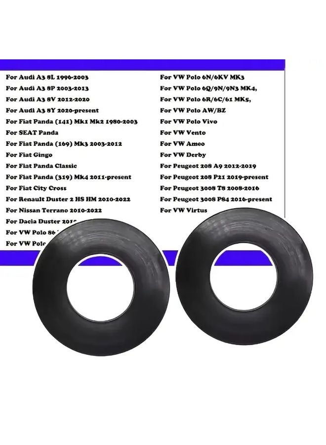 2pcs Heavy Duty Rubber Suspension Bushing Kit for VW Golf Mk2 Mk3 Mk4 GTI Jetta Skoda Rapid - Image 3