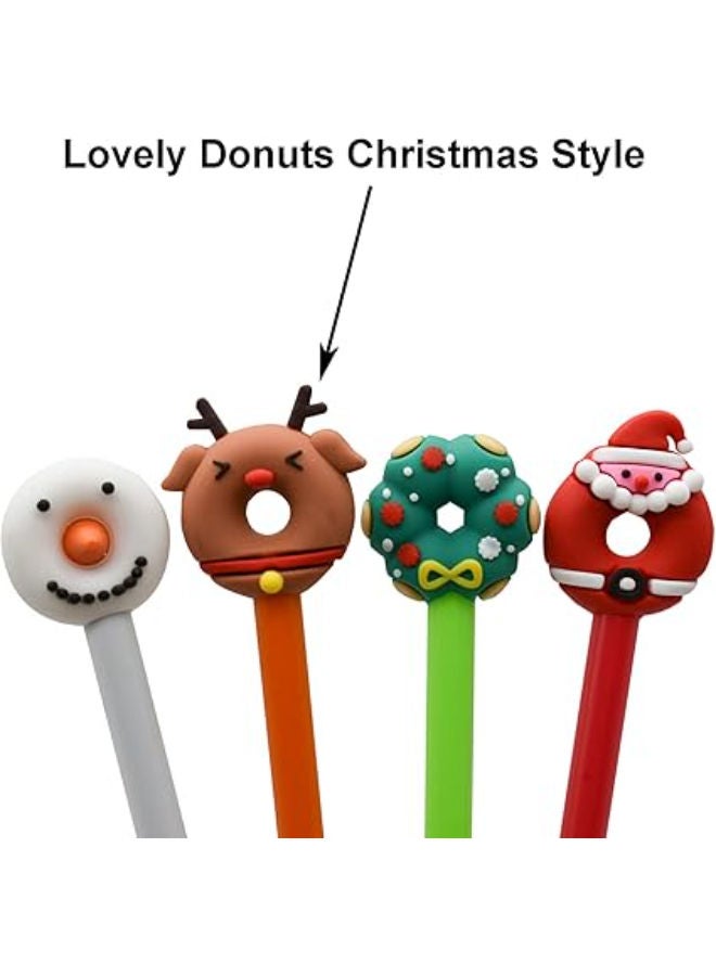 12 pieces - Creative Donut Christmas Gel Pen - Image 3