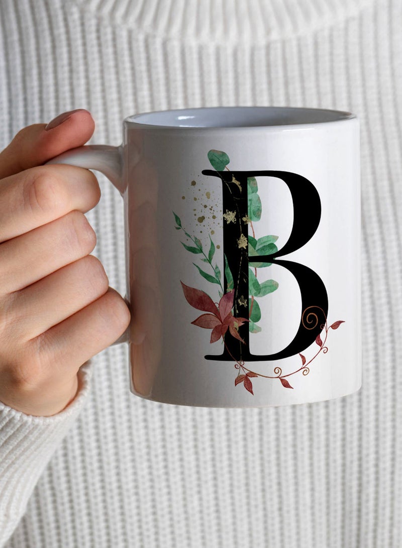 لوحة كوب سيراميك  أونصة بتصميم حرف  على الجانبين - Image 4