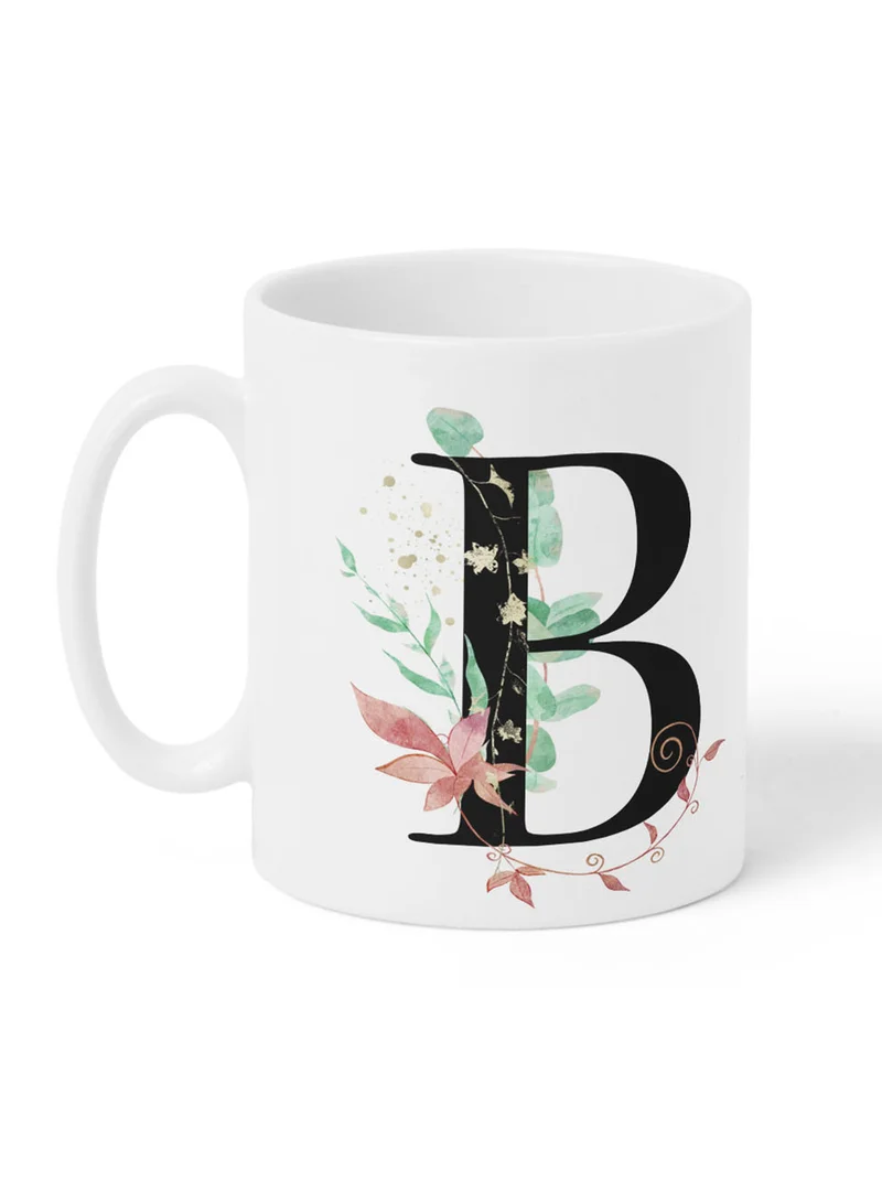 لوحة كوب سيراميك  أونصة بتصميم حرف  على الجانبين