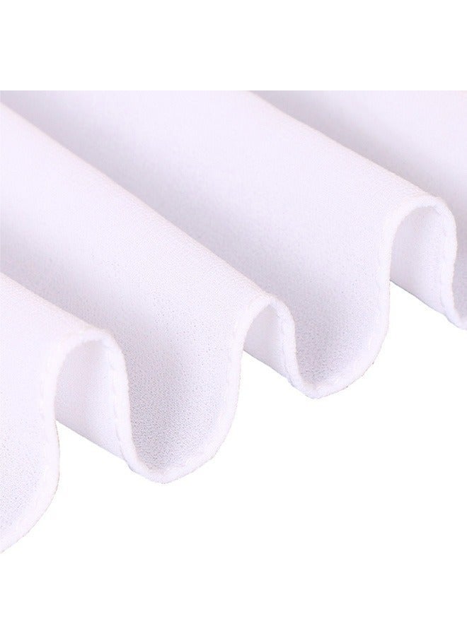 Women’s Solid Pearl Chiffon Scarf, Soft & Stylish Long Hijab Shawl, Lightweight Headband Wrap for All Seasons, Elegant Muslim Headscarf - Image 5