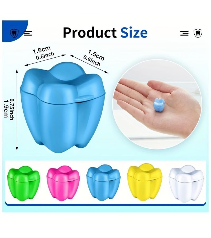 Colorful Plastic Tooth Saver Containers for Youngsters 150pcs Ideal for Keepsakes Goodie Bags Party Favors Dentist Office Rewards Gift for New Year Valentine Day Boys Girls - Image 4