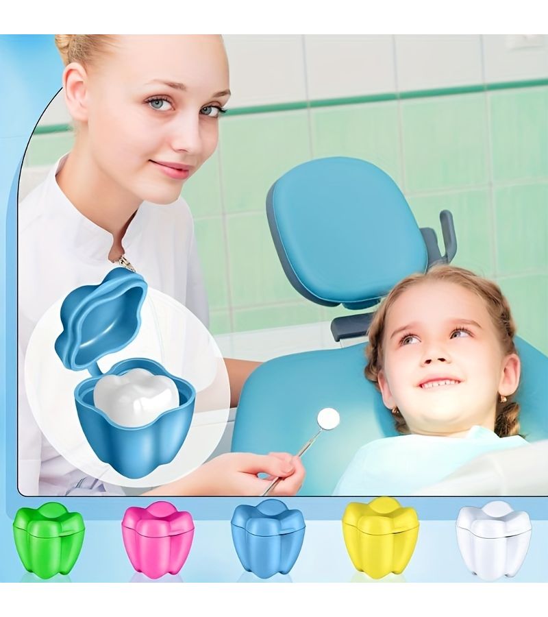 Colorful Plastic Tooth Saver Containers for Youngsters 150pcs Ideal for Keepsakes Goodie Bags Party Favors Dentist Office Rewards Gift for New Year Valentine Day Boys Girls - Image 3