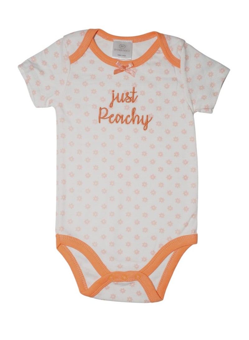 Bambimici Bambimici Orange Sleeveless Onesies  - Image 5