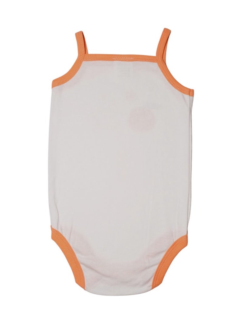 Bambimici Bambimici Orange Sleeveless Onesies  - Image 2