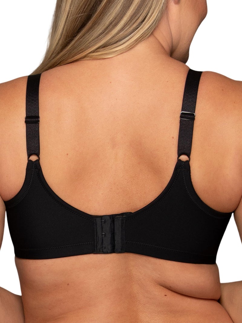 Vanity Fair womens Full Figure Beauty Back Smoothing Bra, Wirefree - Black, 38D US - Image 3
