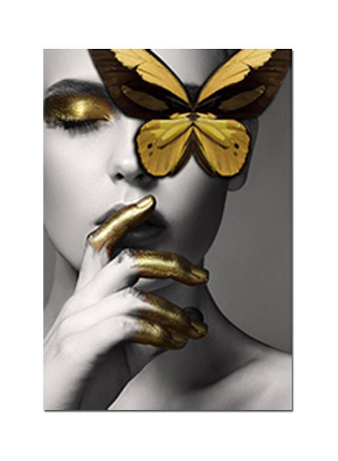 NIBEMINENT Abstract Wall Painting Black 30x40centimeter