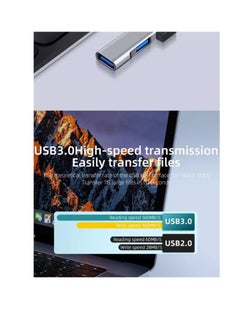 أونتن USB C + USB 3.0 إلى 7 منافذ USB لأجهزة MacBook Pro وiMac 2021 ومقسم USB من سبائك الألومنيوم  - Image 4