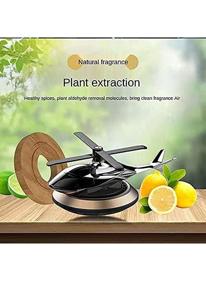 general Helicopter alloy solar car air freshener aromatherapy car interior accessories perfume diffuser - Image 2