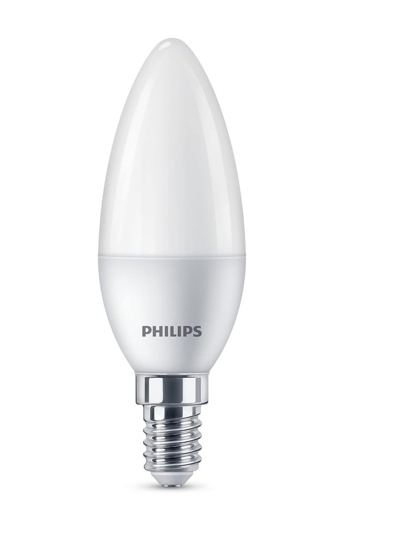 Philips LED Candle Bulb B35, Non-Dimmable, E14 Base, Warm White, 2700K, 4-40W, Yellow - Image 4