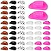 SOTOGO 50 Pieces Cute Plastic Miniature Western Cow Hat Mini Doll Hat Mixed Hat Accessories for Doll Dress Up Party Accessories and Pretend Play - Image 4