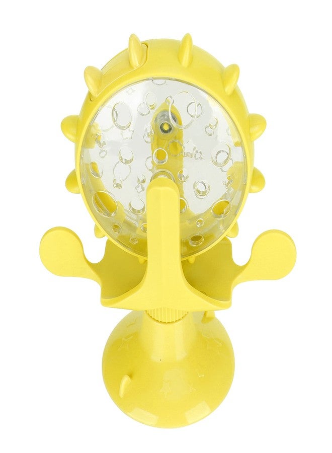 VINGVO Cat Treat Dispenser Toy, Interactive Cat Feeder 360 Degree Rotating Windmill Leaking Food Toy for Indoor Cats with Suction Cup Cat Camera Treat Dispenser Cat Treat Dispenser Toy - Image 1