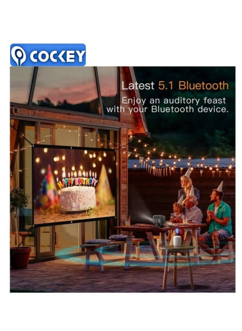 COCKEY Portable Projector Wifi Android Full HD LED 1920x1080P 4000Lum Home Office Mobile Phone Wireless Android System Projector - Image 4