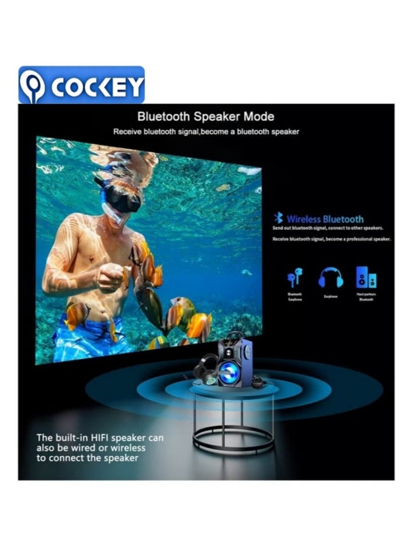 COCKEY Portable Projector Wifi Android Full HD LED 1920x1080P 4000Lum Home Office Mobile Phone Wireless Android System Projector - Image 5
