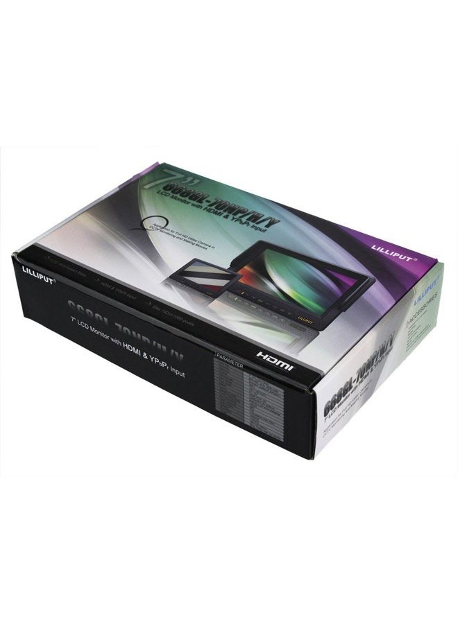 Lilliput شاشة LCD بحجم 7 بوصات من ليلليبوت مع HDMI وواجهة YPbPr وكاميرا فيديو عالية الدقة مخصصة - Image 5