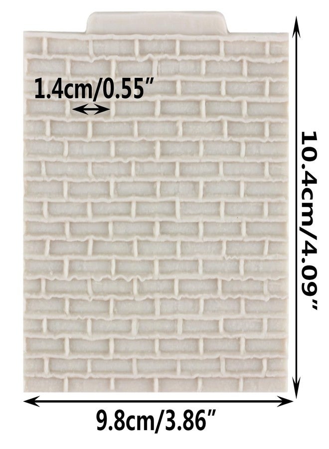 YANQINMS Rock Brick Wall Texture Fondant Molds Wood Grain Tree Bark Silicone Mold For Cake Decorating Cupcake Topper Candy Chocolate Gum Paste Polymer Clay - Image 2
