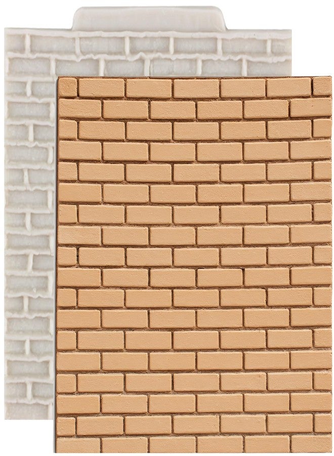 YANQINMS Rock Brick Wall Texture Fondant Molds Wood Grain Tree Bark Silicone Mold For Cake Decorating Cupcake Topper Candy Chocolate Gum Paste Polymer Clay - Image 1