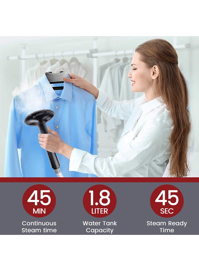 SONASHI 1.8L Garment Steamer |1800 W | Suit Hanging & Supporting Pole| Wrinkle Free |Anti-Slip Foot Wheel with Leak Proof Valve | SGS-311 Red/Black/Silver 1.8 L 1800 W SGS-311 Red/Black/Silver - Image 5