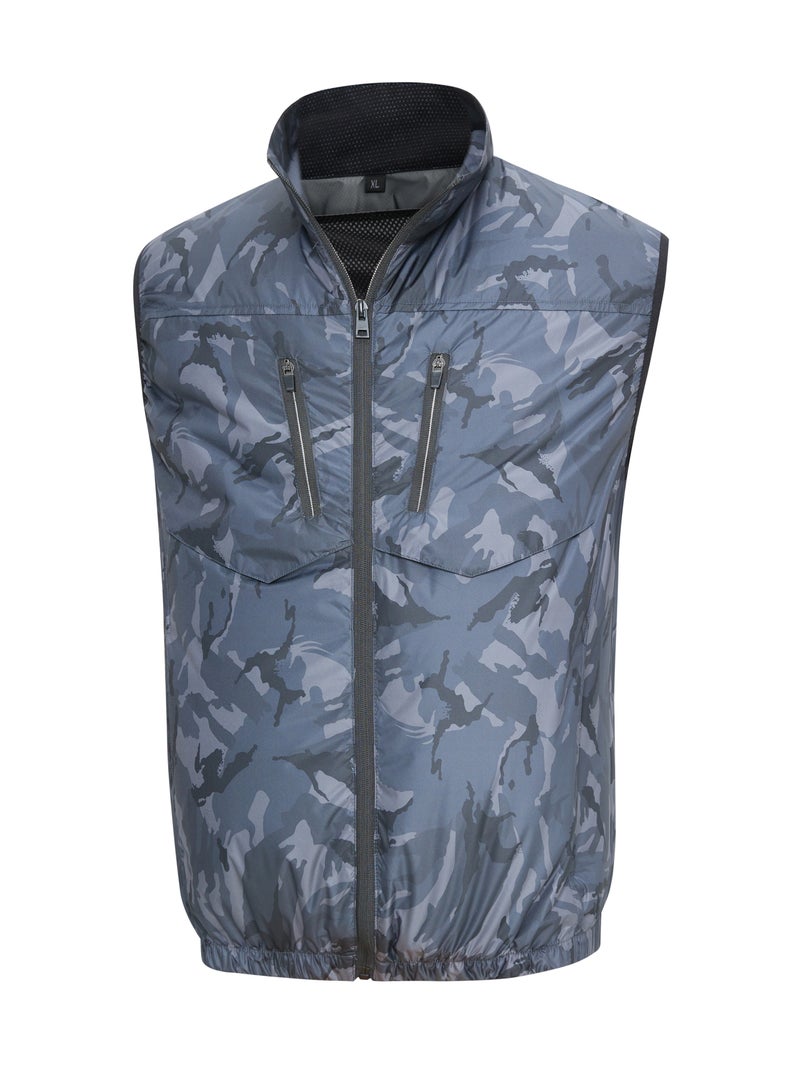 Loquat Cooling Fan Jacket Heatstroke Prevention Air Conditioning Clothing Sun Protection and Iced Vest Cable Project with Fans - Image 4
