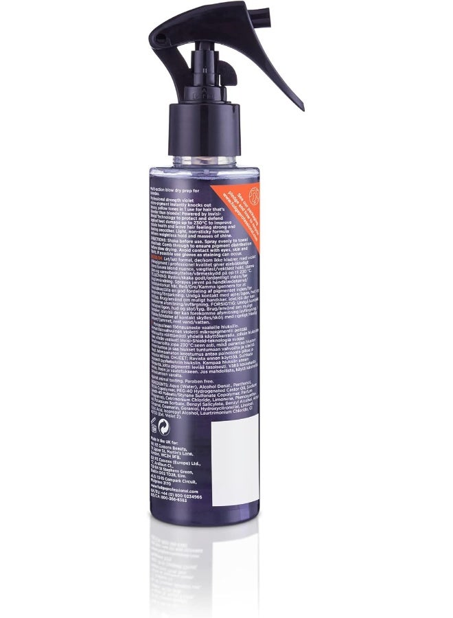 Fudge Professional Clean Blonde Violet Tri-Blo Blow-Dry Heat Protection Spray For Blonde Hair 150 Ml - Image 2