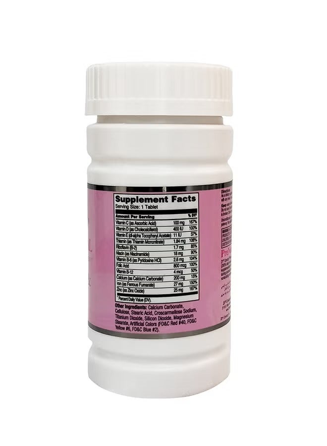 21st Century حبوب ما قبل الولادة مع حمض الفوليك - 60 قرص - Image 3