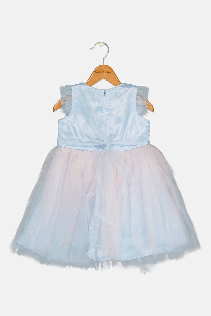 Lunamoon Toddlers Girl Sequined Party Dress, Multicolor - Image 2