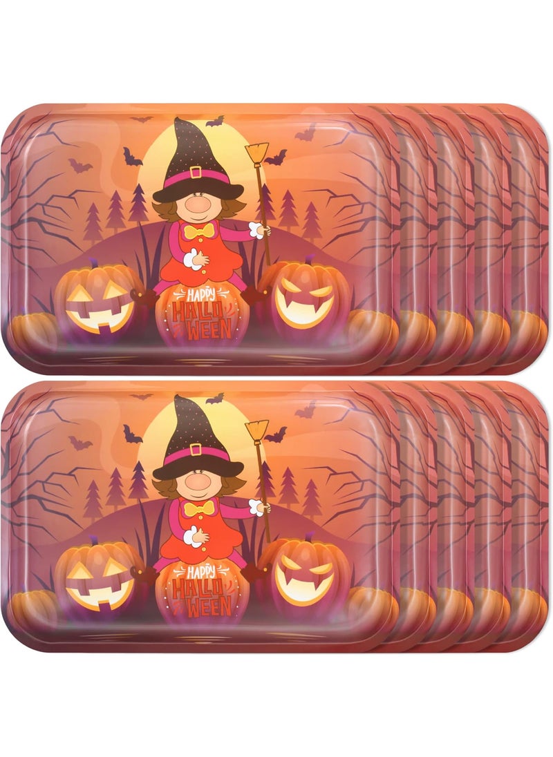 Anapoliz Anapoliz 10 Pcs Plastic Spooky Gnome Snack Trays  Reusable Halloween Trays  - Image 5