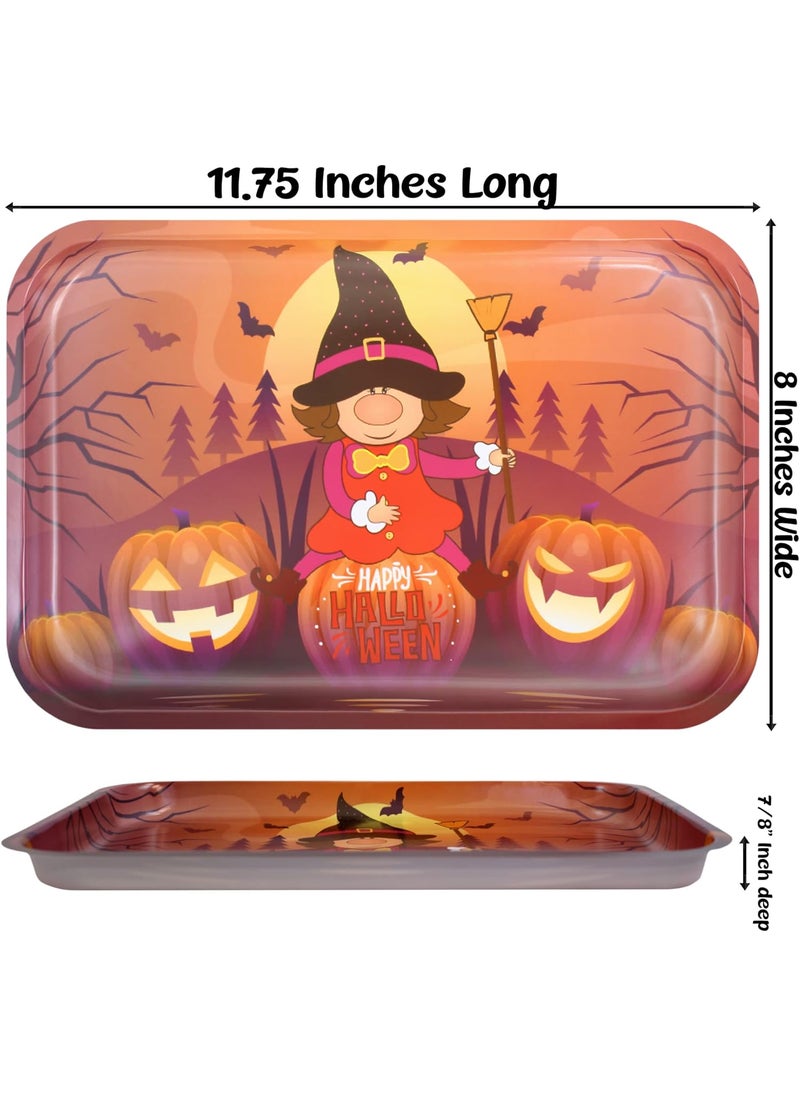Anapoliz Anapoliz 10 Pcs Plastic Spooky Gnome Snack Trays  Reusable Halloween Trays  - Image 2