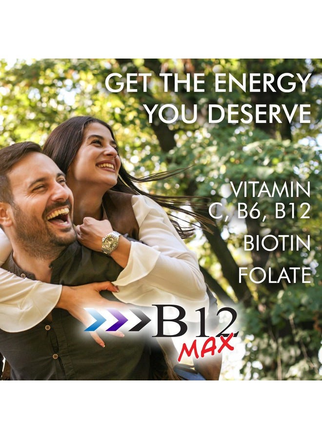 wellgenix Bio-Available Sublingual B12 B6 Folate Vitamin Formulated for High Absorption - Nutritional Multivitamin Supplement (60 ct) 1 Pack - Image 2