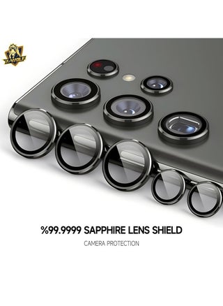 Camera lens protection for the Samsung S24 Ultra, made from ultra-thin sapphire glass, resistant to scratches and impacts, and features high clarity when capturing photos as well as a mounting template to make it easier to install -Titanium - pzsku/Z9A9F9C9FED994588976FZ/45/_/1727202833/c040aa53-4dc9-4fc6-bb10-7fa304506ba4